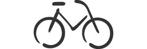 Symbol eines Fahrrads für Fahrrad-Leasingangebote